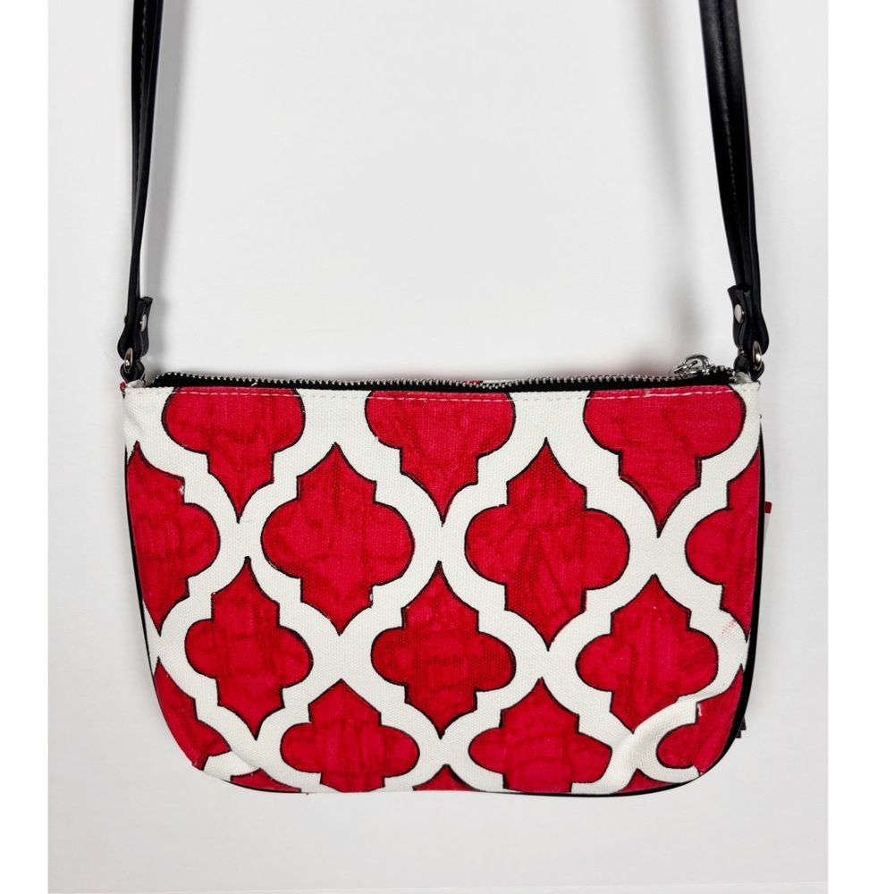 Brighton Love Dove Crossbody Pouch Red White Tassel - Picture 3 of 11